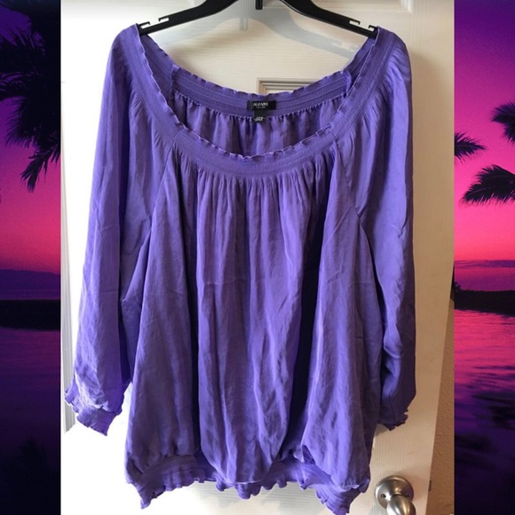 macy's purple blouses